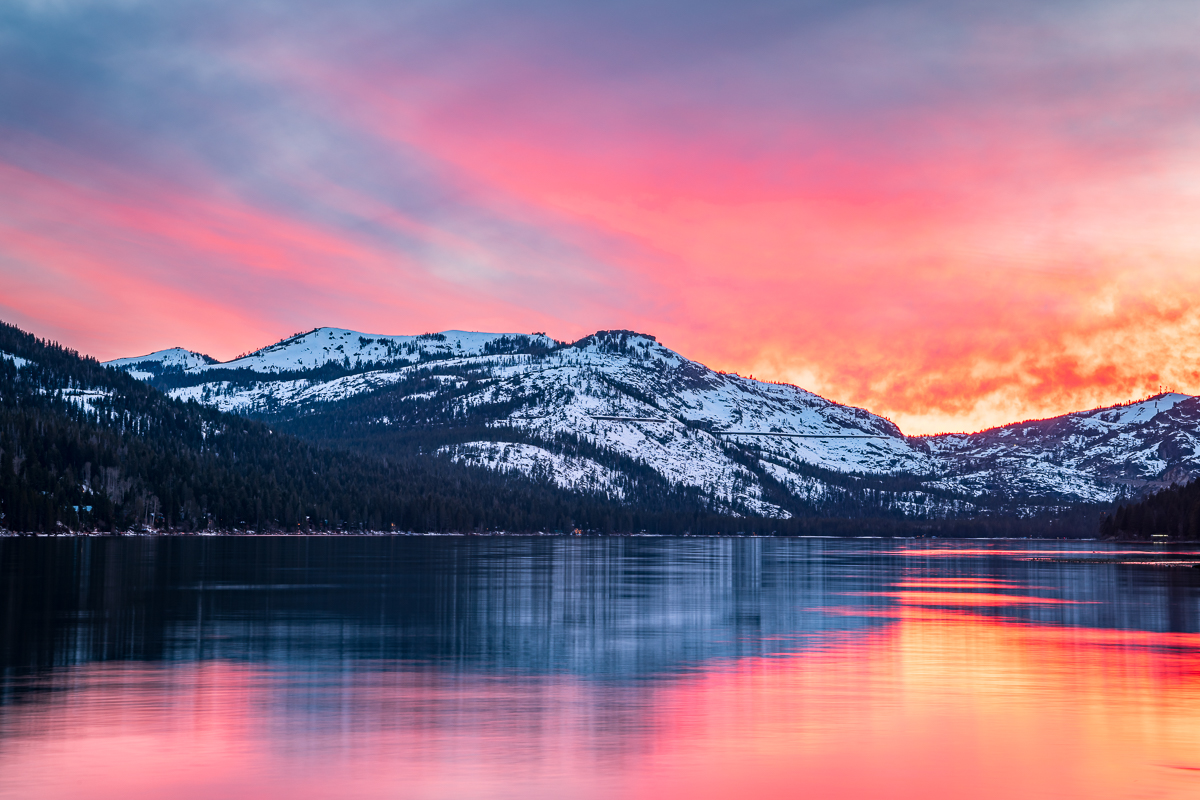 Donner Lake - Radiant Sunset - March 13