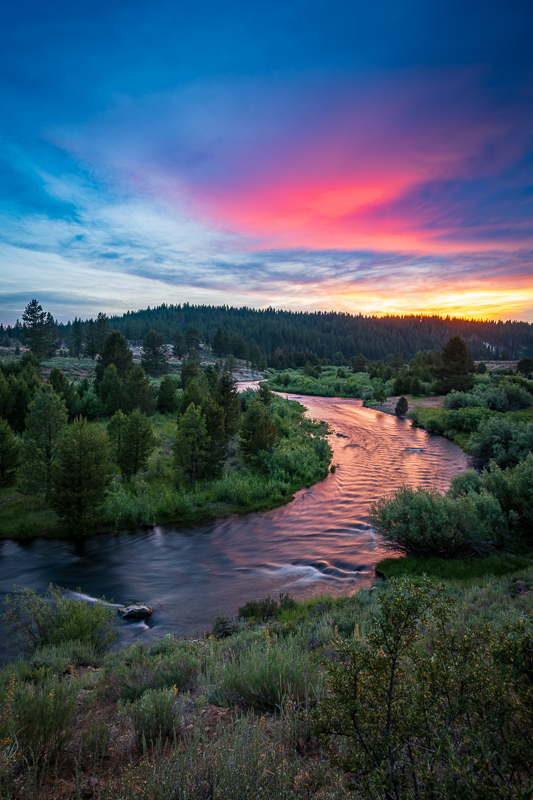 Spring Sunset - Little Truckee River - June