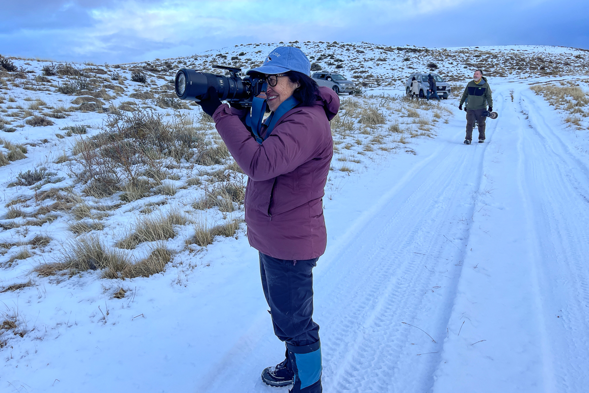 Tammy photographing Dania