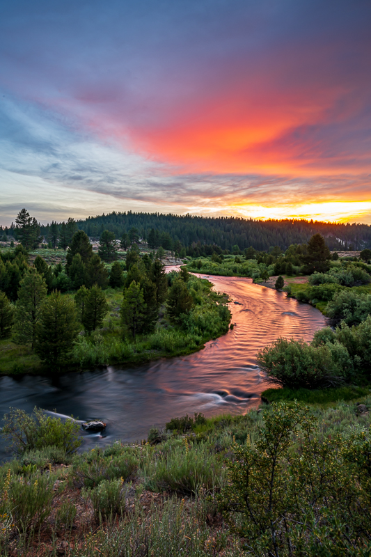 Spring Sunset - Little Truckee River